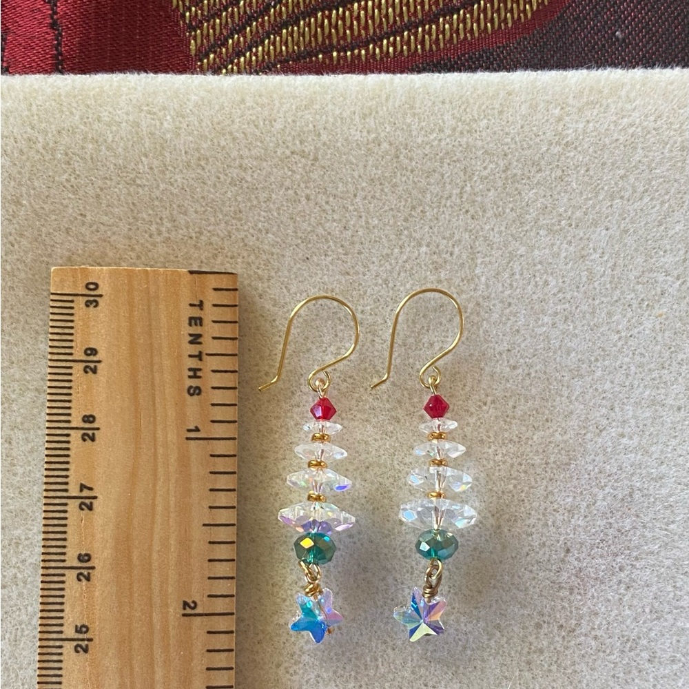 Swarovski Crystal Christmas Earrings